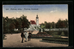 AK Györ, Kisfaludy Promenade  - Hungary