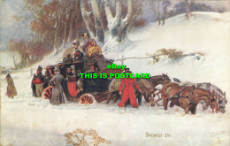 R612323 Snowed Up. Coaching. Tuck. Oilette. Connoisseur. Series I. Postcard 2759 - Monde