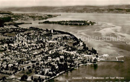 73829558 Staad Konstanz Mit Insel Mainau Fliegeraufnahme Staad Konstanz - Konstanz