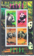 2590  Bears - Ours - Pandas - Malawi - Bloc - MNH - 2,95 - Beren