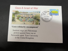 5-5-2024 (4 Z 7) GAZA War - Gaza Solidarity Encampment At Newcastle Upon Tyne (UK) University - Militares