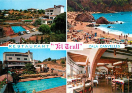 73365151 Cala Canyellas Strand Pool Restaurant Hostal El Trull Cala Canyellas - Autres & Non Classés