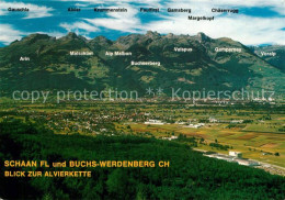 73364915 Schaan Liechtenstein Und Buchs Werdenberg Mit Alvierkette Schaan Liecht - Liechtenstein