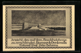 Künstler-AK Ganderkesee, Auf Dem Bookholzberg Zu Errichtendes Bismarck-Denkmal  - Ganderkesee