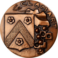 France, Médaille, Ville De Clamart, Hauts-de-Seine, 1988, Cuivre, Carrega, SPL+ - Altri & Non Classificati