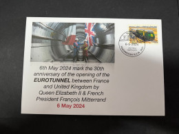5-5-2024 (4 Z 12B) 30th Anniversary Of The Opening Of EUROTUNNEL Beetween France And United Kingdom (6-5-1993) - Treni