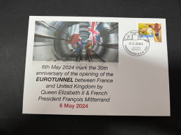 5-5-2024 (4 Z 12B) 30th Anniversary Of The Opening Of EUROTUNNEL Beetween France And United Kingdom (6-5-1993) - Treni