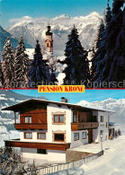 73364342 Fuegen Pension Krone Kirche Winterlandschaft Zillertaler Alpen Fuegen - Altri & Non Classificati