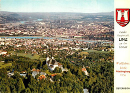 73364330 Linz Donau Wallfahrtskirche Poestlingberg Fliegeraufnahme Linz Donau - Sonstige & Ohne Zuordnung