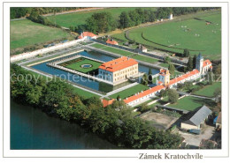 73363717 Netolice Nettolitz Czechia Zamek Kratochvile Schloss Fliegeraufnahme  - Tchéquie