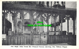 R613032 High Altar From Chancel Screen Shewing Milton Organ. Tewkesbury Abbey. H - Monde