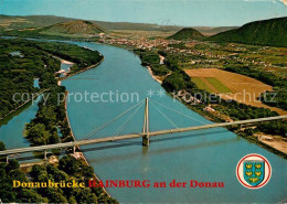 73363573 Hainburg Donau Donaubruecke Grenzstadt Am Donauufer Fliegeraufnahme Hai - Altri & Non Classificati