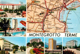 73363392 Montegrotto Terme Carta Automobilistica Strassenkarte Hotels Montegrott - Other & Unclassified