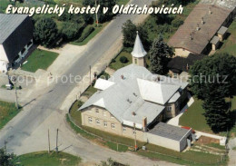 73363031 Oldrichow Oldrichov Evangelicky Kostel Kirche Fliegeraufnahme Oldrichow - Czech Republic