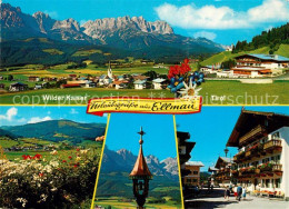 73362727 Ellmau Tirol Gesamtansicht Mit Wilder Kaiser Kaisergebirge Ortsmotiv Ho - Sonstige & Ohne Zuordnung