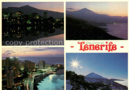 73362034 Tenerife Nachtaufnahmen Kuestenstadt Vulkan Teide Tenerife - Sonstige & Ohne Zuordnung