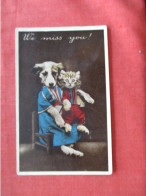 Cat & Dog.  We Miss You   Ref 6400 - Gatos