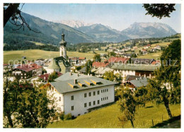 73361034 Reit Winkl Ortsansicht Mit Kirche Blick Zum Kaisergebirge Reit Winkl - Reit Im Winkl