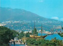 73361026 Jalta Yalta Krim Crimea Panorama Hafen Bar Auf Dem Schoner  - Ukraine