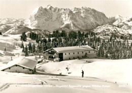 73361006 Koessen Tirol Straingerhaus Skigebiet Eggenalm Gegen Wilden Kaiser Wint - Sonstige & Ohne Zuordnung