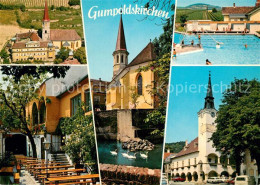 73360969 Gumpoldskirchen Niederoesterreich Teilansichten Weinort Kirche Schwanen - Sonstige & Ohne Zuordnung