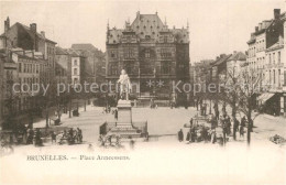 73360892 Bruxelles Bruessel Place Anneessens Monument Statue Bruxelles Bruessel - Sonstige & Ohne Zuordnung