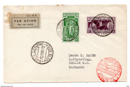 Posta Aerea Cent. 75 Anno Santo + P.O.  Su Busta Per La Germania - Storia Postale