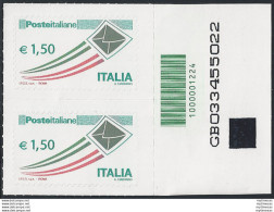 2009 Italia Lettera € 1,50+codice A Barre MNH Unif. 3156cb - Sonstige & Ohne Zuordnung