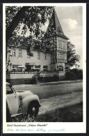 AK Marburg /L., Hotel-Retstaurant Schöne Aussicht, Inh. Konrad Boucsein Jr.  - Marburg