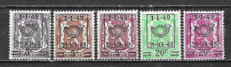 798/802**  Petit Sceau De L'Etat Avec Préoblitération - Série Complète - MNH** - LOOK!!!! - Unused Stamps