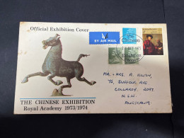 5-5-2024 (4 Z 14)  FDC - UK - 1973 - The Chinese Exhibition At The Royal Academy (1973/1974) In London  (19x11cm) - 1971-80 Ediciones Decimal