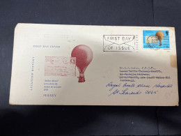 5-5-2024 (4 Z 14)  FDC - Jersey - 1973 - Ballon Monté - Armée De La Loire - Autres (Air)