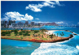 73705423 Honolulu Waikiki And Magic Island With Diamond Head - Otros & Sin Clasificación