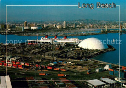 73705418 Long_Beach_California Hafen Fliegeraufnahme - Sonstige & Ohne Zuordnung
