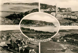 73314689 Llandudno Wales Bay Orme West Shore Promenade Grand Hotel Railway Lland - Altri & Non Classificati