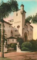 73301559 Santa_Barbara_California County Courthouse Hand Colored Postcard - Autres & Non Classés