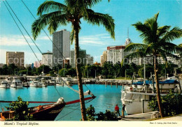 73300615 Miami_Florida Tropical Skyline Harbour - Sonstige & Ohne Zuordnung