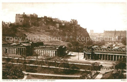 73300044 Edinburgh The Castle And Princes Street Gardens Edinburgh - Andere & Zonder Classificatie