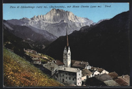 Cartolina Pieve Di Livinallongo / Buchenstein, Ortsansicht Mit Monte Civetta  - Sonstige & Ohne Zuordnung