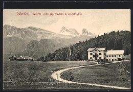 Cartolina Pocol /Dolomiten, Die Herberge Gegen Nuvolau Und Cinque Torri  - Sonstige & Ohne Zuordnung