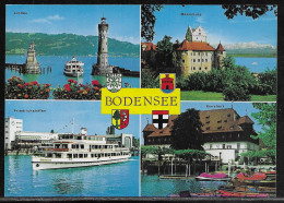 Germany.   Bodensee. Illustrated View Posted Postcard - Lindau A. Bodensee