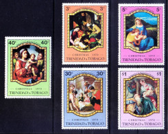 Trinidad & Tobago 1979 MNH 5v, Christmas, Religion, Festival - Natale