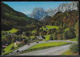 Germany.   Deutsche Alpenstraße Bei Ramsau M. Reiteralpe.  Illustrated View Posted Postcard - Other & Unclassified