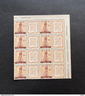 (Tv) Portuguese Guinea Guine 1951 HOLY YEAR FATIMA RELIGION - Af. 265 In Block Of 8 - MNH - Guinea Portuguesa