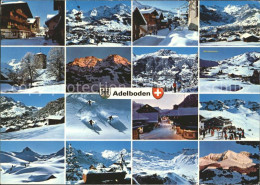 11864155 Adelboden Geils-Hahnenmoos Kirche Skifahrer Hotels Sesselbahn Adelboden - Other & Unclassified