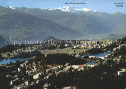 11856475 Crans-Montana Vue Generale Massif Du Mont Blanc Col De La Forclaz Crans - Autres & Non Classés