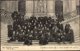 CPA Coimbra Portugal, Curso Do I. Anno Juridico Em 1903-4 - Otros & Sin Clasificación