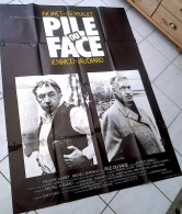 Affiche Originale Ciné PILE OU FACE Robert ENRICO NOIRET SERRAULT AUDIARD 120X160 1980 Illu Ferracci - Manifesti & Poster