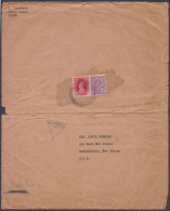 Inde British India Cover To USA, Censor, King George VI - 1936-47  George VI