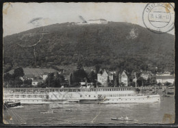 Germany.   Konigswinter Am Rhein Mit Petersberg.  Illustrated View Posted Postcard - Koenigswinter